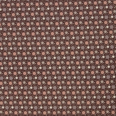 Baumwolle | BELLE Eisblumen | Beere Bordeaux